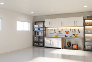 iluminação na garagem